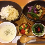 ムスビカフェ - カレーランチセット(1250円)