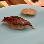 すし昇 - 大阪湾の小鯵 鯵のにぎりは大好物