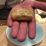 すし昇 - 煮鰻  塩と柚子で頂きます