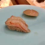 すし昇 - 牡丹海老 昆布締め2日目