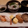江戸政寿司 - 料理写真:ごまダレ炙り寿司と梅しらす丼ランチ(1080円)