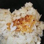 のどぐろ専門 銀座 中俣 - 土鍋ご飯　おこげ