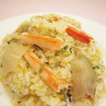 螃蟹和榨菜的炒飯