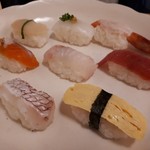 江戸政寿司 - 本日のにぎりランチ(1190円)　寿司アップ