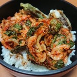 樹庵 - 桜えびのかき揚げ丼にしていただきました((o(^∇^)o))
      美味しかったです。