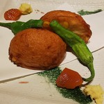 のどぐろ専門 銀座 中俣 - 名物さつま揚げ（コーン）