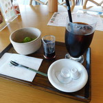 甘味処　あいらん堂 - アイスコーヒー＆抹茶きなこわらび餅（計800円）