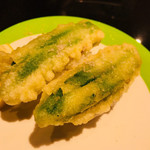 にぎり長次郎 - オクラの天ぷら