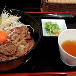 讃岐のおうどん 花は咲く - 極上肉うどん　１６００円