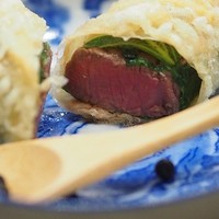 天婦羅 みやしろ - 天麩羅「牛ヒレ肉」
