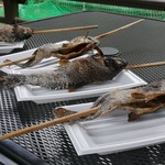 釣り堀CAFE 二見 - 焼いてもらいました