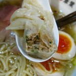 らーめん 鉢ノ葦葉 - 塩ラーメン780円､半熟煮玉子100円。