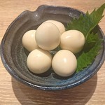 肉汁餃子のダンダダン - うずらの味玉