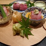 おにく 花柳 - 前菜４種盛り