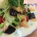 飯田商店 - 小海老天に夏野菜、魚卵、海苔など