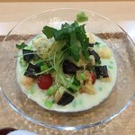 飯田商店 - 「秘伝豆乳とスダチ酢の冷やし麺～本山葵をきかせて～」1250円