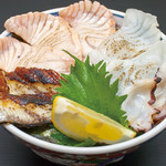 海鮮炙りづくし丼（酢飯）