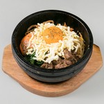 Cheese stone grilled bibimbap