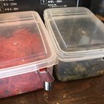 らーめん 極 - 紅生姜と高菜