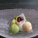 山水の技 - デザート