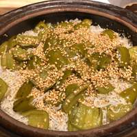 賛否両論 - じゃこと万願寺唐辛子の炊き込みご飯