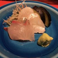 賛否両論 - 縞鯵と真子鰈のお刺身