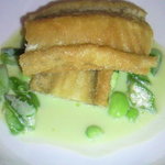 穴子のフリット枝豆ソース