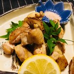 錦江湾 - 地鶏のコロコロ焼き。