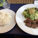 レザンドゥ - サイコロステーキ定食（日替りランチ）