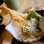 手造りうどん 楽々 - 天麩羅