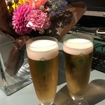 FLOWER BAR GARDENA - 生ビールはハートランド、680円。（内税）