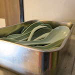 ラーメン二郎 - 券売機上のレンゲ