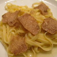 白トリフのパスタ