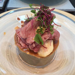 日本料理 TOBIUME - 宮崎牛•若松産茄子•ハーブ