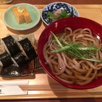 自家製粉石臼挽きうどん 青空blue 本店 - 雲セット 自家製粉粗挽きうどん 冷かけ 1,165円