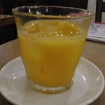 レストラン山水 - セットオレンジジュース