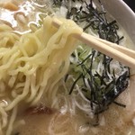 食堂 はせ川 - 鶏とんこつ白湯中華そば750円