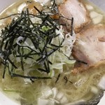 食堂 はせ川 - 鶏とんこつ白湯中華そば750円