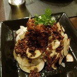 キュイジーヌR - マッシュルームのアンチョビソース