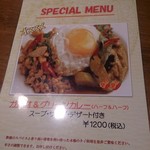 タイガーデン - スペシャルランチ