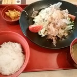 ジョイフル - 豚ポン酢かけ定食