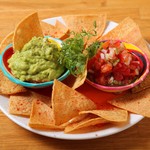 salsa & guacamole chips