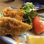 居酒屋はちろう - 鯵をフライで頂く