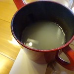 そば処 清水 - 蕎麦湯