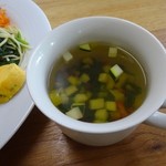 ツキカフェ - スープにも野菜いっぱい～