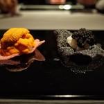 NARISAWA - ウニ・ボタンエビ　イカ・スダチ