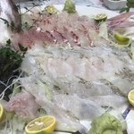 ゆきや荘 - 手前がヒラメ^ ^エンガワも美味しい♪