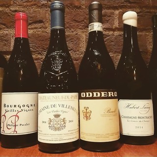 Natural wine that matches the season and cuisine