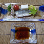 美加登家 - 鮎姿造り（酢物）