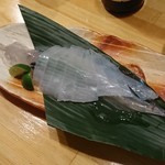 さっきまで泳いでた「剣先イカの刺身」